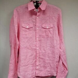 Baird McNutt linen shirt. Murat slim fit. Size large.